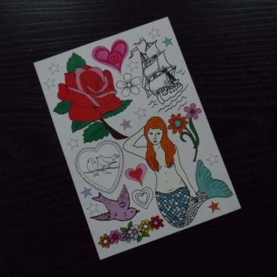 China Full color temporary tattoo for sale