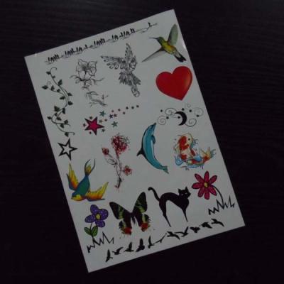 China Butterfly temporary tattoo, Flower temporary tattoo, fake tattoo for sale