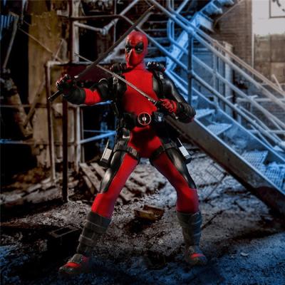 China Cartoon toy 6 inch mezco dead pool number of clothes toys 1/12 red cloth clothes articulated movable joints doll collection model Gift NEW for sale