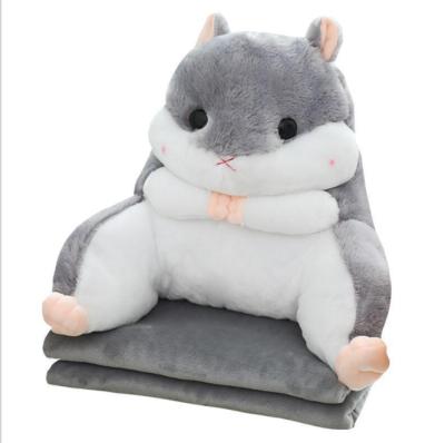 China Warmer Practical Toy Hamster Lumbar Support Hand Pillow Cover Sofa Cushion Hamster Doll Plush Toy Seat Lumbar Support Toy for sale