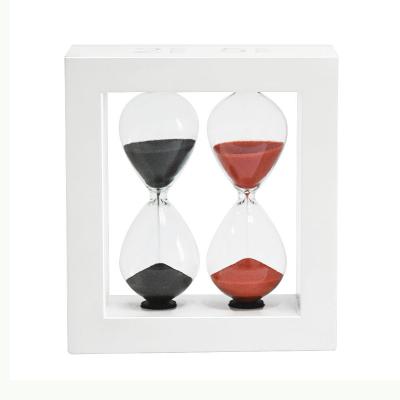 China Vintage Wholesale Unique Home Decor 2 in 1 Sand Timer for sale