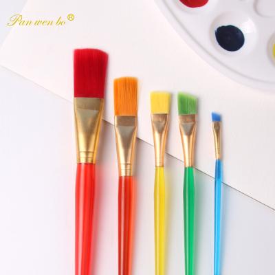 China Factory Wholesale Nylon Hair Paint Nylon Playbrush For Kids for sale