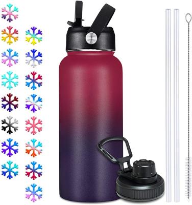 China Bpa Free Sport Vacuum Flasks 32oz 40oz Sustainable Free Samples Double Wall Insulated Stainless Steel Water Bottles With Custom Logo for sale