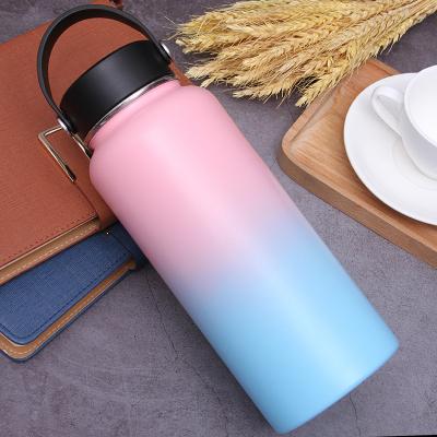 China 32oz 40oz Double Wall BPA FREE SAMPLE Vacuum Flasks Double Wall Logo Vacuum Flasks Gym Stainless Steel Viable Custom Sports Insulated Water Bottles for sale