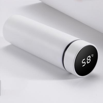 China Viable Double Wall Designer Time Marker Thermo Reminder With Led Temperature Display Vacuum Flask Stainless Steel Smart Water Bottle for sale