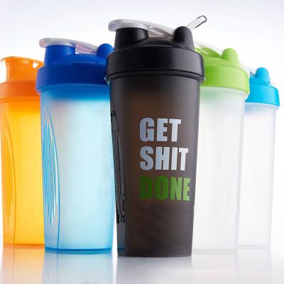 China Sustainable Wholesale Custom Plastic Gym Protein Shaker Bottle for sale