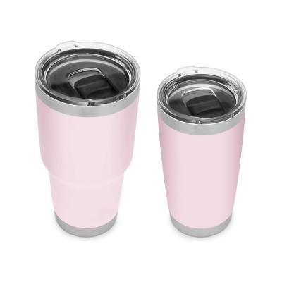 China Wholesale Reusable Custom Stainless Steel Vacuum Mug Wall Coffee Mug Viable Double 20oz Insulated Tumbler Cups With Lid for sale