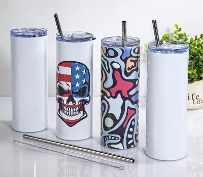 China Wholesale 20oz/30oz Sublimation Tumbler Cups Sublimation Blanks 304 Stainless Steel 20oz Lean Sublimation Straight Tumbler for sale