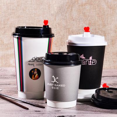 China Biodegradable Hot Custom Printing Coffee Mugs 8oz Logo Single Double Wall Paper Drinking Cups Paper Cups for sale