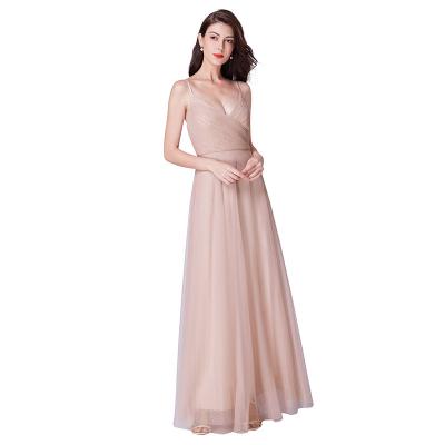 China Anti-Static Mesh Female High Waist Suspender Elegant Evening Dress Long Dress YF60033 for sale