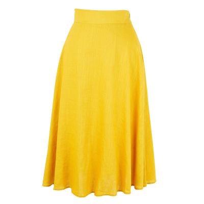 China Plus Size Women Knee Length High Quality Canvas Skirt YF80181 for sale