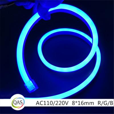 China PVC 2835 single color 120ledoutdoor neon flex red green blue color strip for sale