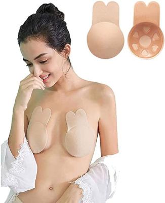 China Women's Adhesive Invisible Backless Bra Self Adhesive Backless Bra Strapless Sticky Breathable Dress for sale