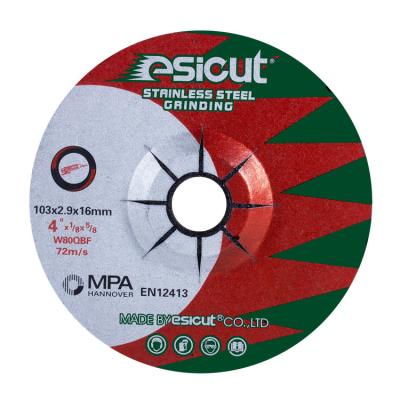 China Cutting For 72m/s MPA EN12413 Metal Cutting Wheels Stainless Green 103x2.9x16mm Abrasive Cutting Disc for sale