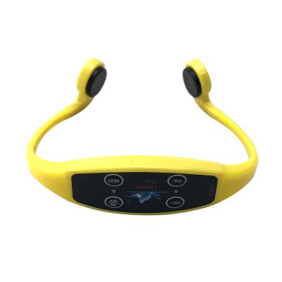 China Osteoconductive Noise Canceling Bone Conduction Water Sports Headphones Volume Adjustable Waterproof Swimming Headsets for sale