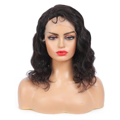 China Short Body Wave Hair Extension Vendors Wigs 13x4*1 T Wave 100% Virgin Human Indian Lace Front Human Wig Part Brazilian for sale