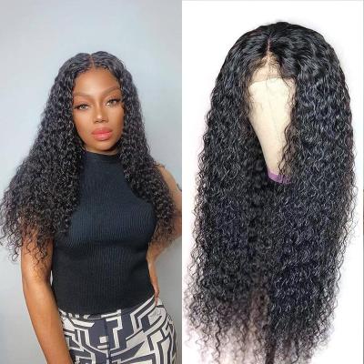 China Jerry Curl Brazilian Jerry Curl Full Lace Wig Pre Plucked Lace Front Human Hair Wigs For Colored Women for sale