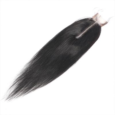 China Hot Selling Beautiful Human Hair 2*6 New Arrival Brazilian Straight Hair Lace Closure Straight Hair With 100% Closure Hair 8-30 Inches for sale