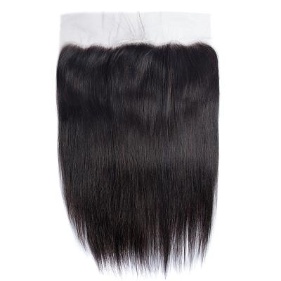 China Striahgt Hair 13x6 Ear To Ear Transparent Lace Frontal Closure Brazilian Straight Hair Headband 100% Remy Hair Swiss Lace For Black Women for sale