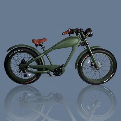 China 2021 retro fat tire aluminum alloy lithium battery electric bicycle 250w 500w 750w bicycle for sale