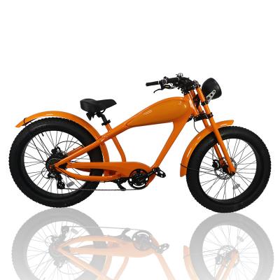 China Retro Aluminum Alloy E-Bike with Pedal, Vintage CE/EN15194 Electric Bicycle, 350W Bafang Motor, 36V Lithium Battery, 26