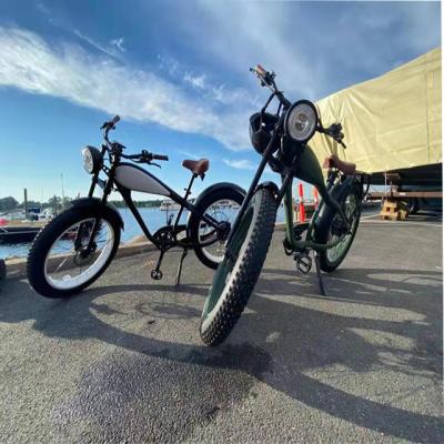 China Big power aluminum alloy BISEK/26*4.0 750W 1000W fat tire electric vintage mountain ebike electric bicycle for sale