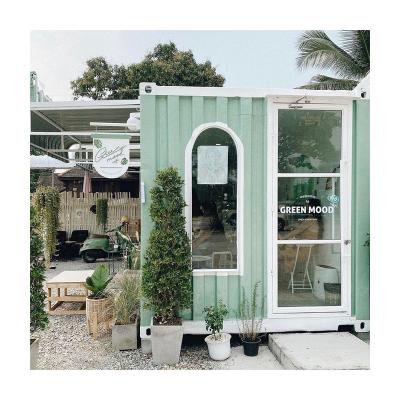 China Chinese Factory Outlet OEM 20ft Coffee Residence Container House Foldable Homes for sale