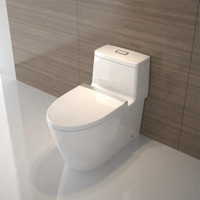 China Hot Sales Double-Flow Toilet Gerber Extended Toilet Bowl Water Saving Siphonic Double Flush Cabinet Toilet for sale