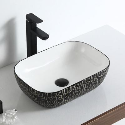 China Easy Clean Toilet Bathroom Vanity Table Top Lavatory Sink Pedestal Porcelain Italian Ceramic Mounted One Piece Basin for sale