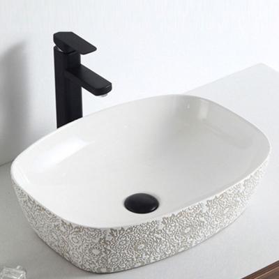 China The modern bathroom sinks decorative ceramic handbemalten porzellan waschbecken for sale