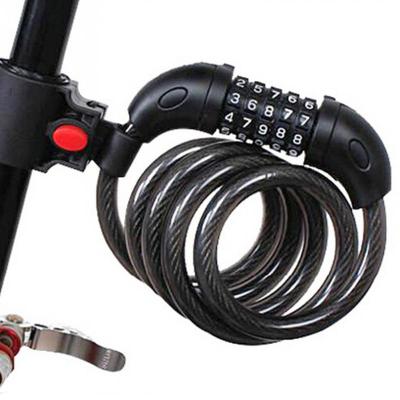 China Bicylce bicycle accessories low price security alarm cable number speed cycle anti-theft lock for cycle for sale