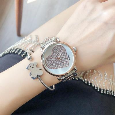 China Auto Date digital watch silver gambar jaga malam stone watch collection reloj dama casual quartz multi color steel watch for women for sale