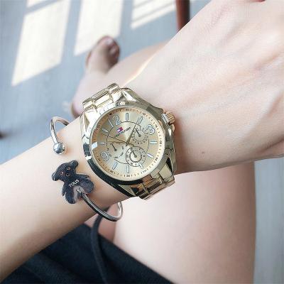 China Auto Date original brand three eyes fashion lady watch reloj mujer 2022 watch woman luxury Pointer Display quartz high quality wrist watch for sale