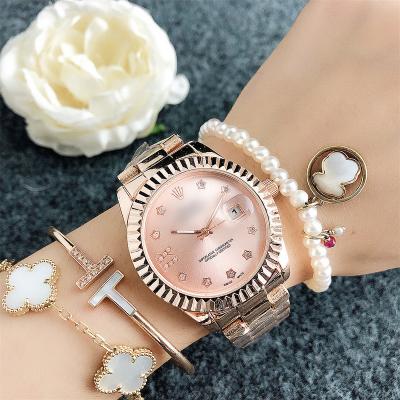 China Auto Date chinese movement calendar watch mk women wrist luxury mens watch gold Custom box packaging dropshipping stainless steel watch for sale