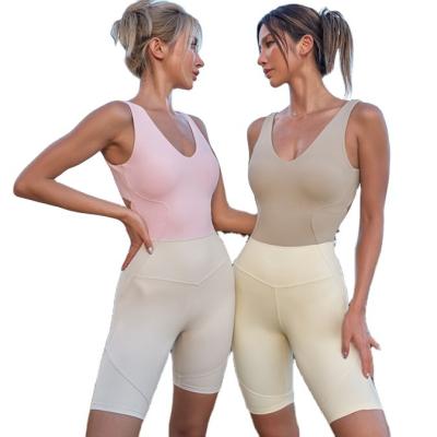 China QUICK DRY Fashion Yoga Sport Wear Clothing Set High-waisted Butt Lift Overalls Sports Wear Women Yoga One-Piece Clothing Sets for sale