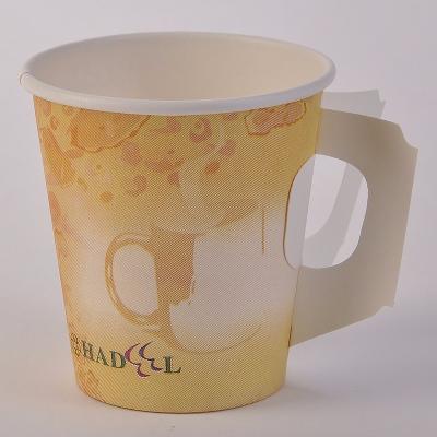 China China Recyclable Paper Cup Factory Customized 7oz Disposable Paper Cup With Handle for sale