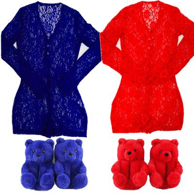 China Wholesale Custom V-Neckline QUICK DRY Bodycon Lace Up Short Onesie Jumpsuit Romper Pajamas Overalls Women Sleepwear for sale