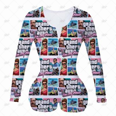 China hot sale mommy and me wholesale cheap QUICK DRY mixed colorful photo full onesie collection women sexy girl solid open sleepwear for sale