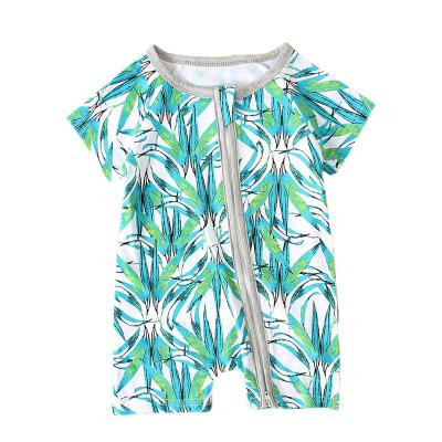 China Summer Breathble Baby Romper Zipper Onesie Comfy Custom Infant Pajamas Overalls Bamboo Clothes For Infants Boy Girls for sale