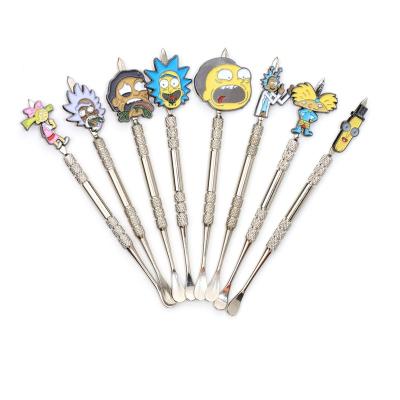 China Custom Logo Silver Wax Dabber Tool 120mm Length Wax Tool Replaceable Case For Smoking Accessories Wholesale for sale