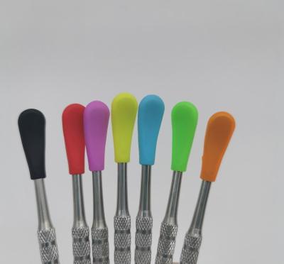 China High Quality Replaceable Case 120mm Wax Oil Tool Silicone Smoking Pipes Wax Tool for sale