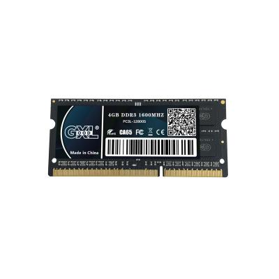 China Best Selling SODIMM Factory Outlet PC DDR3 4GB RAM 1600Mhz Laptop Computer RAM Memory for sale