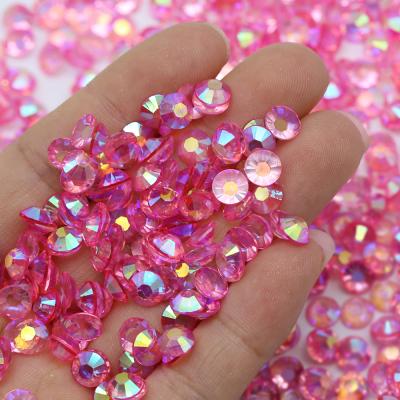 China Flatback XULIN New Color Transparent Bottom Rose ab Freeze AB Resin Rhinestone for sale