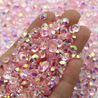 China XULIN 3mm Flatback New Color Resin Bottom Transparent Jelly Lt .amethyst ab Transparent Fake Stone for sale