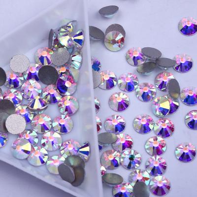 China Flatback XULIN A+ Normal Faceted With Gold Back Glass Rhinestone For Nail Art DIY for sale