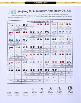 China Free Shipping Customized Glass Rhinestone Flatback Color Card / Rhinestone / Resin Bead for sale