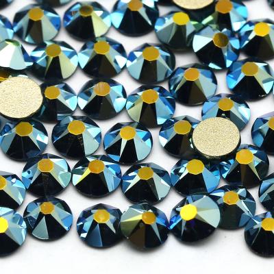 China 2088 Flatback XULIN 81 Color Montana AB Non Hot Fix Glass Flat Back Crystal Rhineston Beads for sale