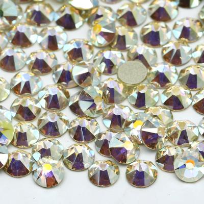 China Flatback XULIN 2088 16 Cut Faceted 81 Color SS16 SS20 SS30 Daffodil AB Non Hotfix Glass Wholesale Rhinestones for sale