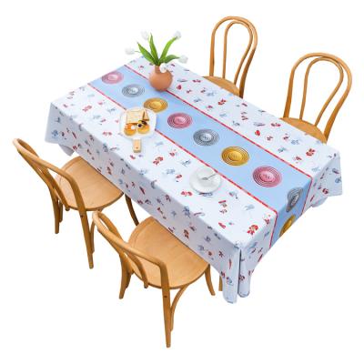 China Waterproof Beautiful In Colors Pvc Table Cloth Tablecloth With Gold Medals for sale