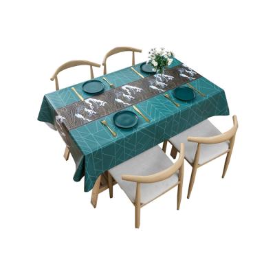 China Waterproof Fashionable Pattern Plastic Banquet Table Cloth Pvc Tablecloth for sale